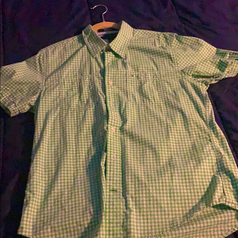 Tommy Hilfiger slim fit button down short sleeve